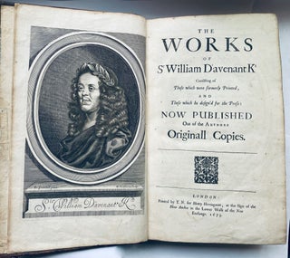 Item #772 The Works of Sir William Davenant Kt, Consisting of those which were formerly Printed,...