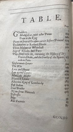 The Works of Sir William Davenant Kt, Consisting of those which were formerly Printed, and those which he design'd for the Press: Now Published out of the Authors Originall Copies.
