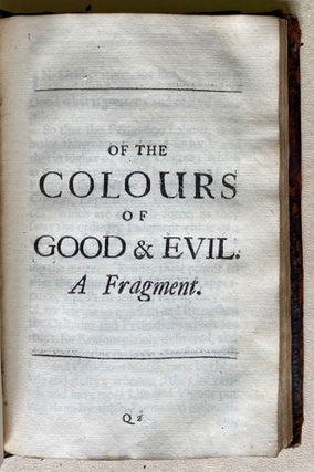 The essays or counsels, civil and moral, of Sir Francis Bacon, Lord Verulam, Viscount St Alban. With a table of the colours of good & evil. Whereunto is added the wisdom of the antients. Enlarged by the honourable author himself; and now more exactly published.