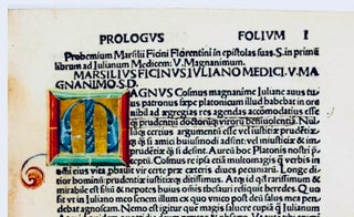 Item #853 Epistolae Marsilii Ficini Florentini. Marsilio Ficino Ficino