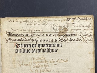 Seneca de quattuor virtntibus [sic] cardinalibus cū cōmēto. with [German transl. and adapt. M. de Braga.]
