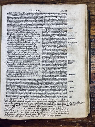 Juvenalis Anton.Manci. Domici(us) Geor. Val. Argumenta Satyrarum Iuuenalis per Antonium Mancinellum.